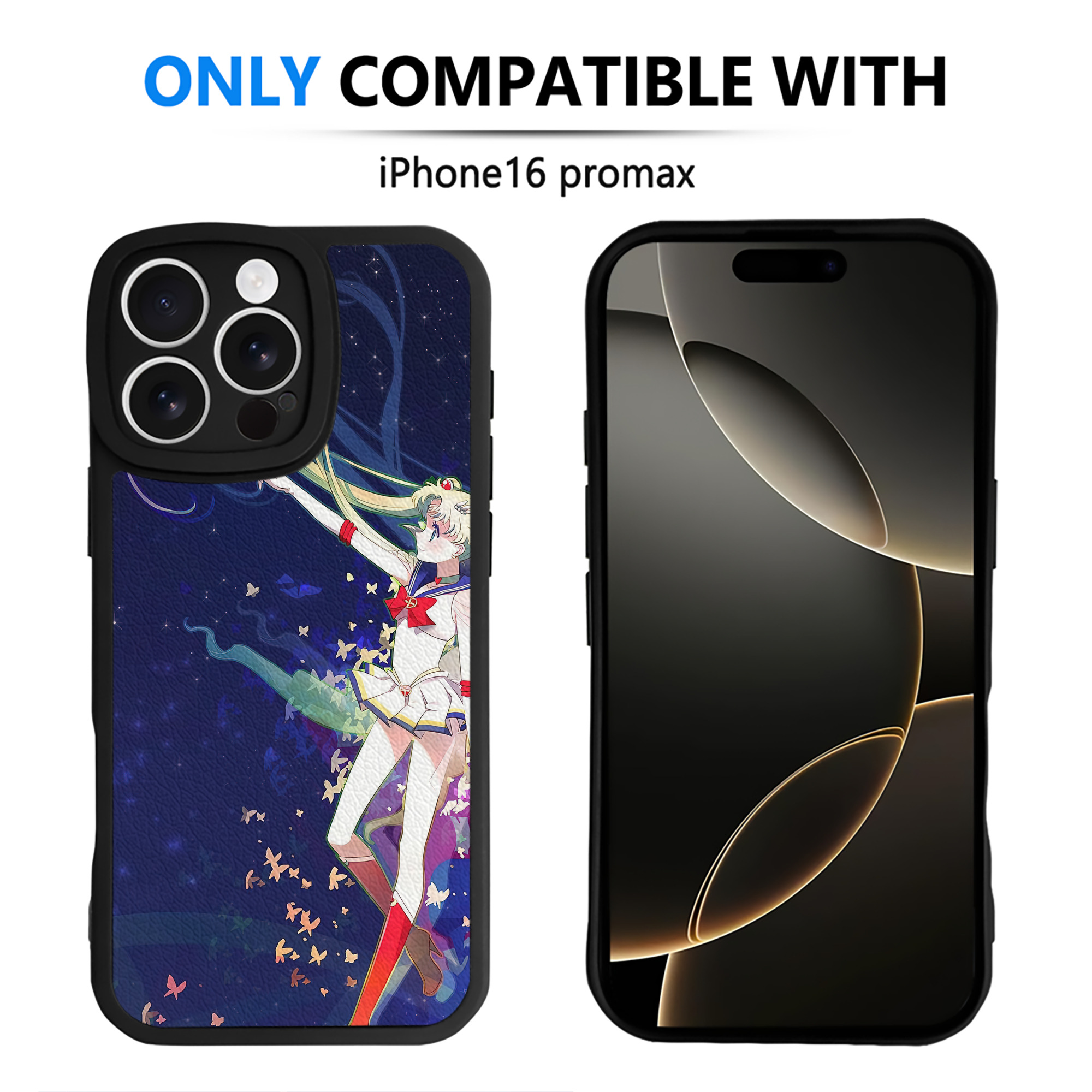 （画像用） 美少女戦士セーラームーン Sailor Moon 【iPhone 16シリーズ対応】シリコンスマホケース（レザー調） 材質：シリコン